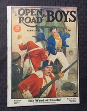 1935 Feb OPEN ROAD FOR BOYS Magazine VG- 3.5 Vintage Ads - French Revolution