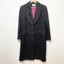 Vintage Kasper black wool formal winter coat
