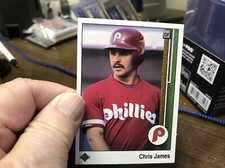 1989 Upper Deck Philadelphia Phillies Baseball Card #513 Chris James