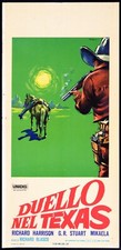 DUELLO NEL TEXAS R. Harrison BLASCO MORRICONE LOCANDINA ORIGINALE POSTER WESTERN