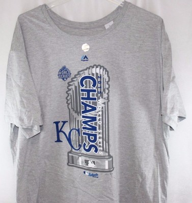 Womens Majestic KC Kansas City Royals World Series Champions MLB Tee T-Shirt