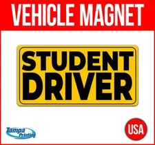 STUDENT DRIVER Heavy Duty Vehicle Magnet Truck Car Sticker Sign USA CAUTION