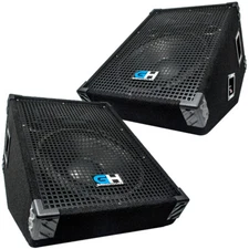 Grindhouse Pair of 12 Inch Passive Wedge Monitors - Floor Stage 700 Watts RMS