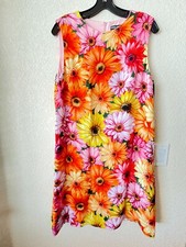DOLCE & GABBANA Gerbera Floral-Print Cady Dress 48 IT/14 US