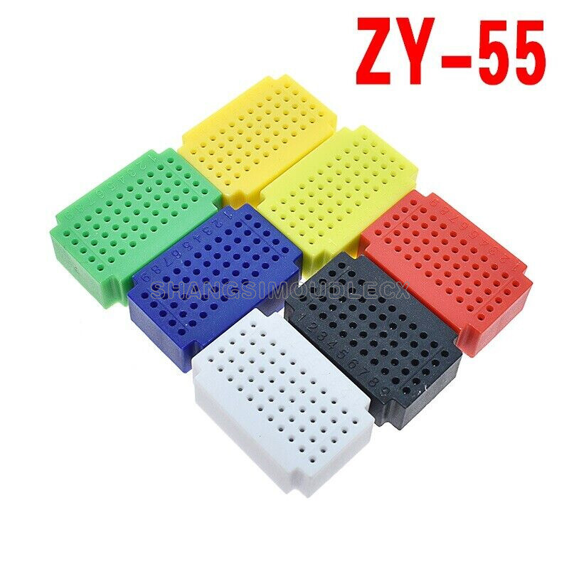 7pcs mini 55 points breadboard solderless prototype tie-point for Arduino new