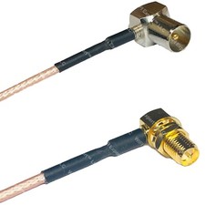 RG316 DVB Pal Male Angle to RP-SMA FEMALE ANGLE RF Cable Rapid-SHIP LOT