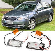 Passt für Skoda Octavia III Combi 5E5 Bj. 2012-2017 LED Kennzeichenbeleuchtung