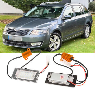 Passt für Skoda Octavia III Combi 5E5 Bj. 2012-2017 LED Kennzeichenbeleuchtung