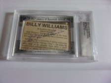 2014 Leaf Cut Signature Billy Williams Baseball Hall of Fame Auto Autograph