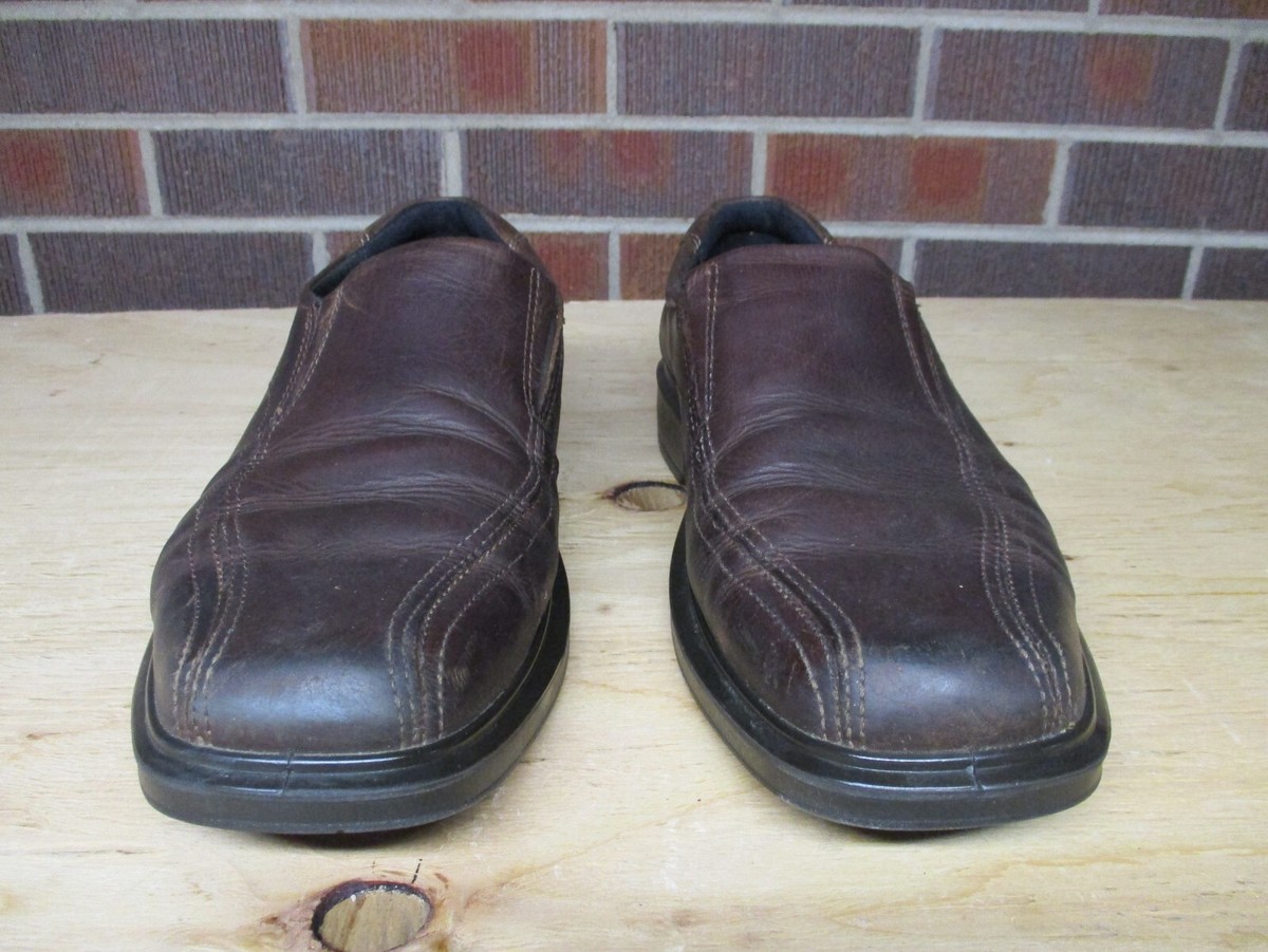 ECCO Men’s Brown Leather Slip-on Loafers Driving Shoes Size 10 1/2 ,EU 44 Mens ECCO Brown LEATHER Slip On DRIVING LOAFER SHOES sz 44  main image 3