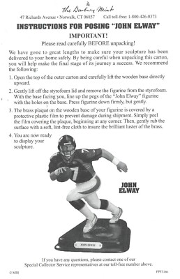 John Elway Denver Broncos All Star Football Figurine/Statue 8.5