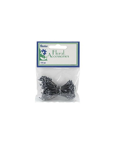 Darice Lot of Black Pearl Floral Stamens - (11 packs of 144 pieces) - 第 1/1 張圖片