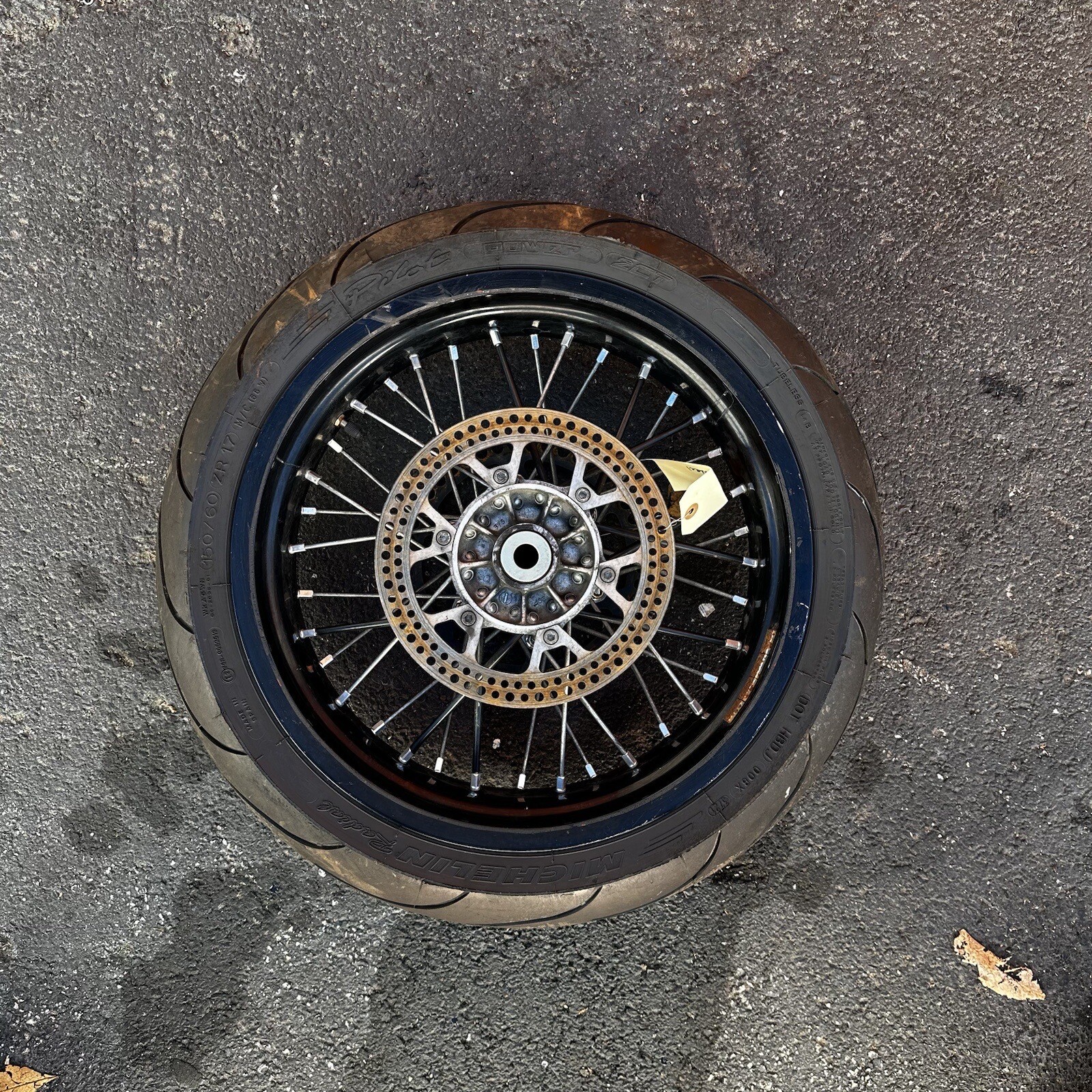 🔵0523 Oem Suzuki DRZ400SM 17 Rear Supermoto Wheel Rim Tire Hub Black Drz400 eBay