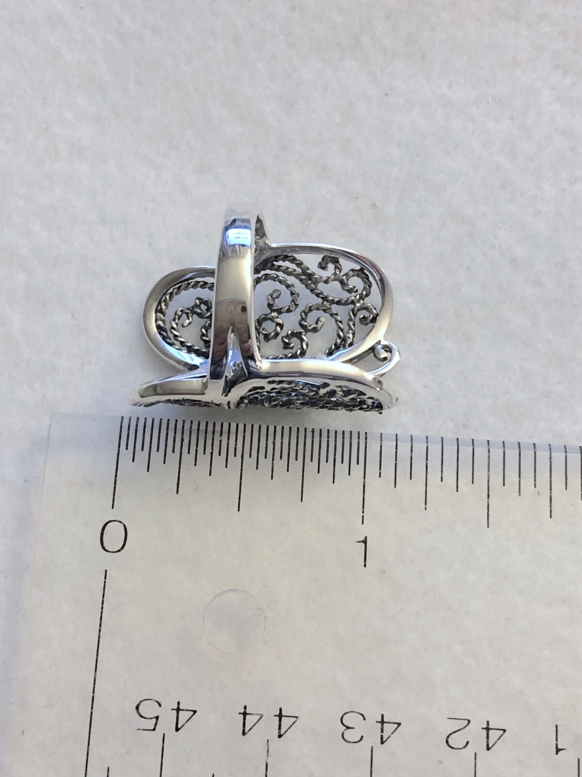 Bague Papillon En Argent Finement Travaillée - Modèle Filigrane T52 - Style Bohème Et Délicat