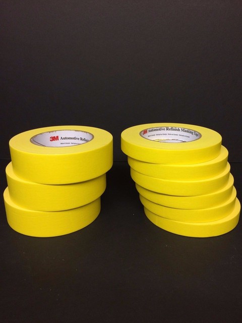 3M 06654 1-1/2 Inch Masking Tape Yellow 24/Case