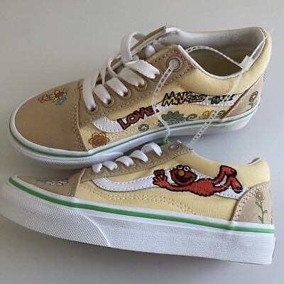 VANS Old Skool x SESAME STREET ELMO Toddler Kids Sneakers Shoes Size 13 NEW RARE
