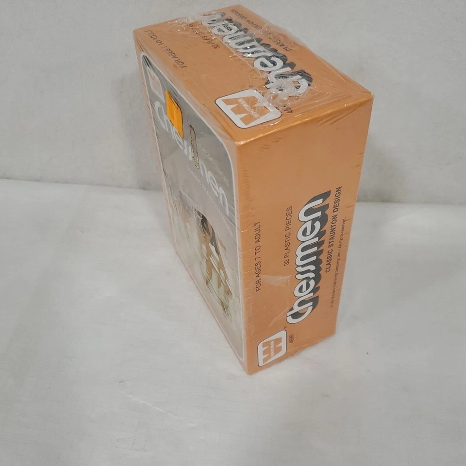 Whitman Chessmen Vintage 1974 Classic Staunton Design Chess Pieces Sealed NOS - Image 2 of 4