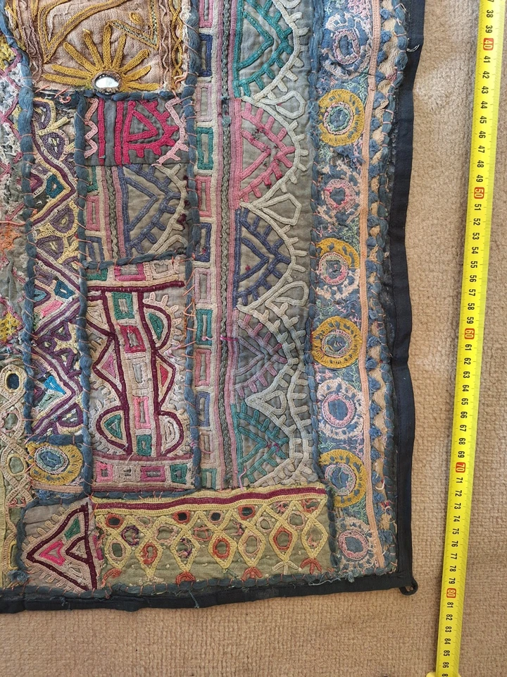 PATCHWORK  INDE RAJAHSTAN   ancien - Photo 3/4
