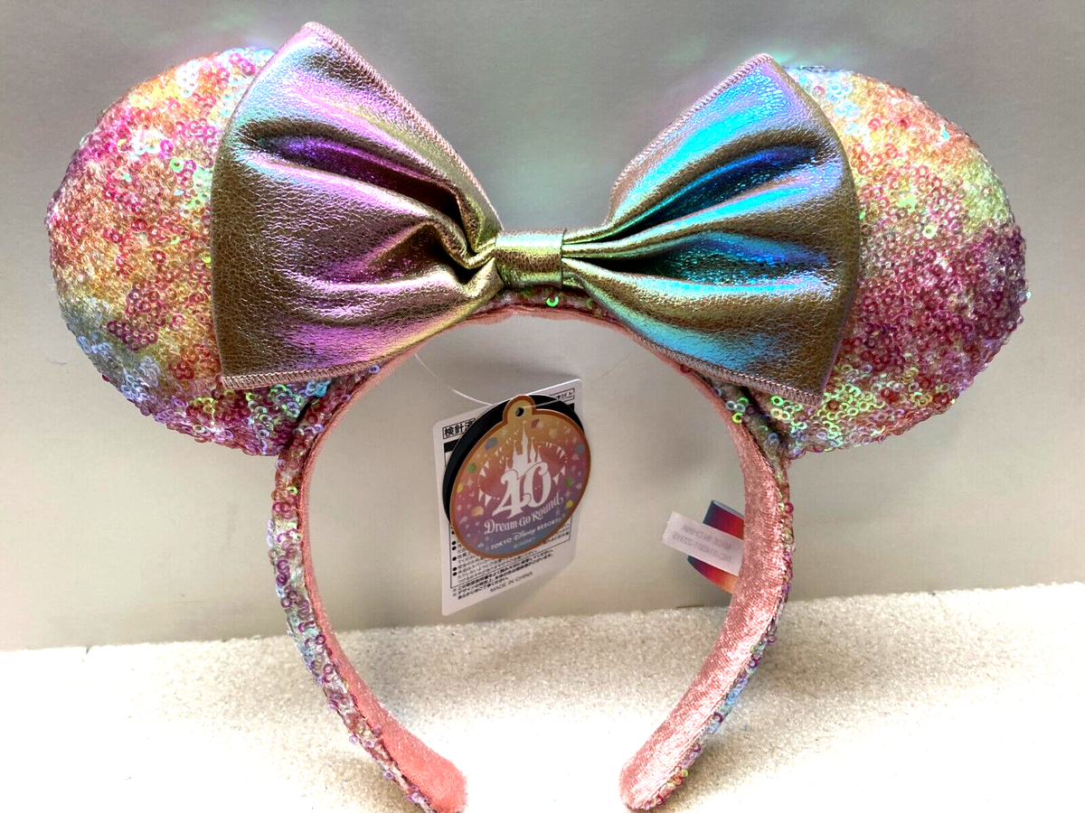 Walt Disney World 40th Anniversary Mickey Mouse Ears with Colorful Graphics New Walt Disney World Epcot Celebrating 40th Anniversary  main image 4