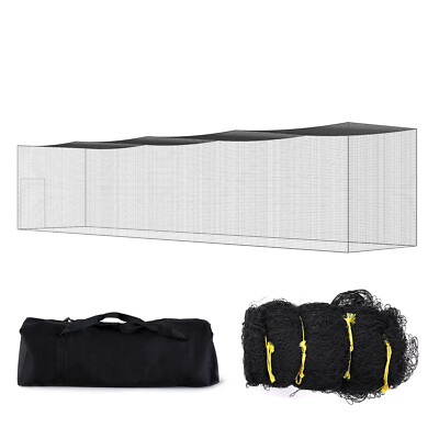 Uimoso 55FT Softball Baseball Cage Netting Heavy Duty PE Pitching Batting Net