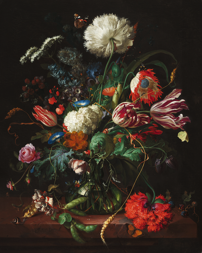 希少 Mid-century modern flower vase Vase of Flowers | Jan Davidsz de Heem | 1660 Renaissance Still