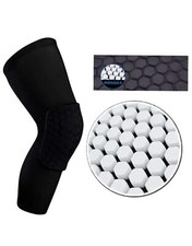 Honeycomb Anti-Slip Basketball Knee Pads Compression Leg Sleeves Football Gear