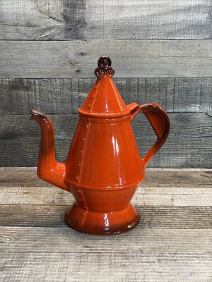VTG Mid Century Metlox Poppy-Trail Vernon Red Rooster 40oz Coffee/Tea Pot