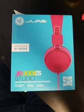 JLab JBuddies Studio Wired Kids Headphones On-Ear, Volume Limiter, School/Travel