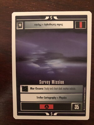 Star Trek CCG Survey Mission near-mint/nm rare - Premier Beta 1995 1e