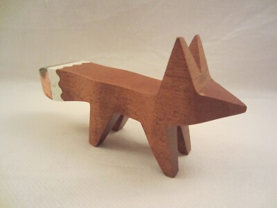 KDO HOLZ FUCHS FIGUR FOX REINEKE MAGNET NADELKISSEN NADEL HALTER K.D.O. VINTAGE