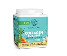 Sunwarrior Collagen Protein Powder with Biotin Tahitian Vanilla Flavor 1.1 lb