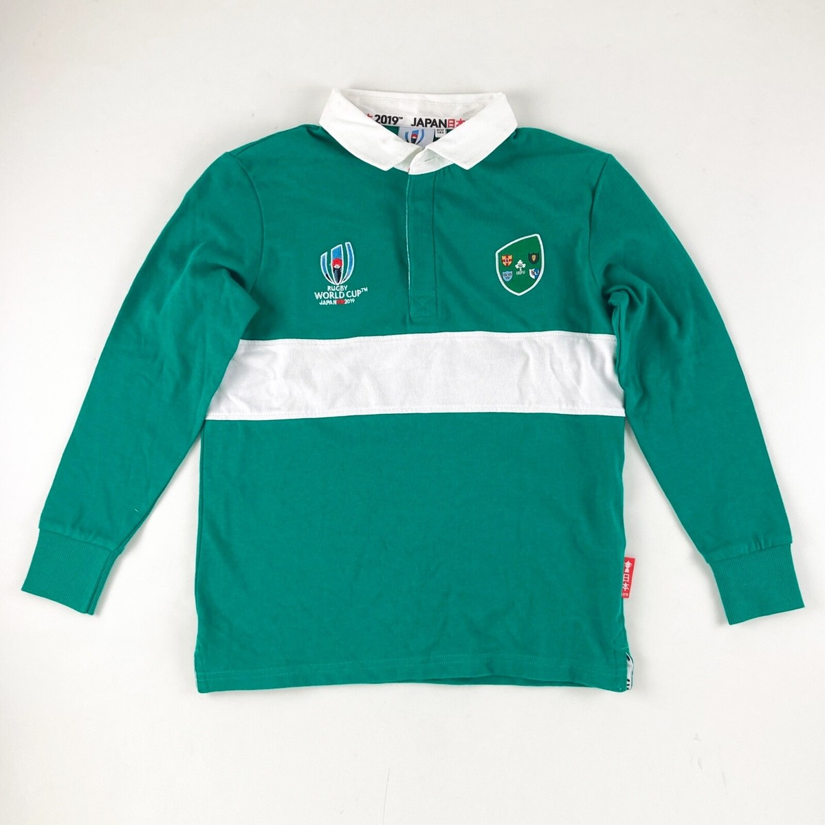 ラグビーW杯 2019 日本大会 アイルランド IRFU代表 ジャージ 2XL Ireland IRFU 2019 Rugby World Cup Japan Shirt Boys 9/10 Yrs (New