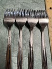 International Silver Lawncrest Stainless Salad Forks 6" Silverware MCM Set of 4 — photo 6