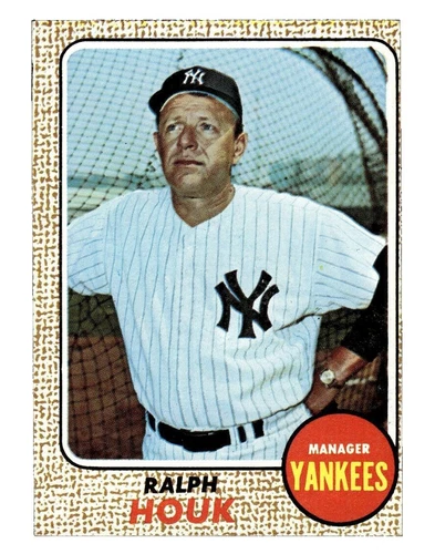 Topps Ralph Houk Baseball 1968 Season Sports Trading Cards & Accessories