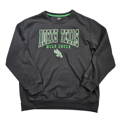 #ad North Texas Mean Green Sweatshirt Mens Large Black NCAA Football Colosseum $19.99