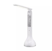 Akku Led Schreibtisch-Leuchte Mit Touch Schalter Dimmer Kabellos Kalender Temp.