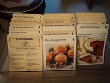 Vintage Cookery Cards - Cardmark 'My Favourite Recipes - Box and Cards