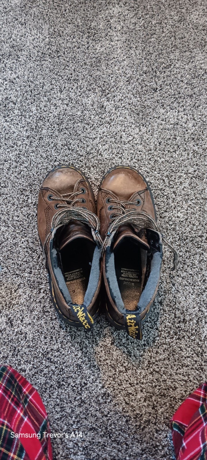 Doc Dr. Martens Brown Python Leather Boots, Vinta… - image 3