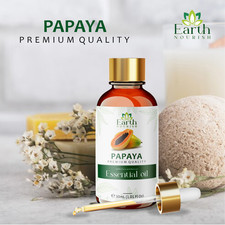Earth Nourish Huile De Support Papaye Pure Bio Pour Peau & Massage 15ml-50ml
