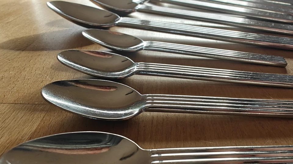 Ikea Strateg 18-8 seltenes Designer-Besteck 14 Teile Stainless Steel EDEL Riffel - Bild 4 von 4