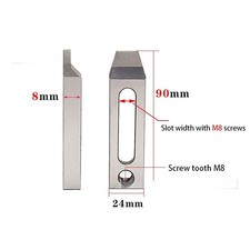 Support de gabarit EDM pince à fil en acier inoxydable construction serrage sta