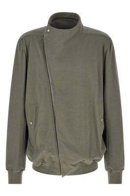 RICK OWENS Hollywood Flight Gray Cotton Oversized Sweatshirt New & Authentic