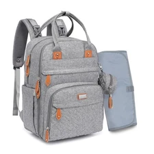 BabbleRoo Waterproof Diaper Bag Backpack Baby Essentials Travel Tote Brand New