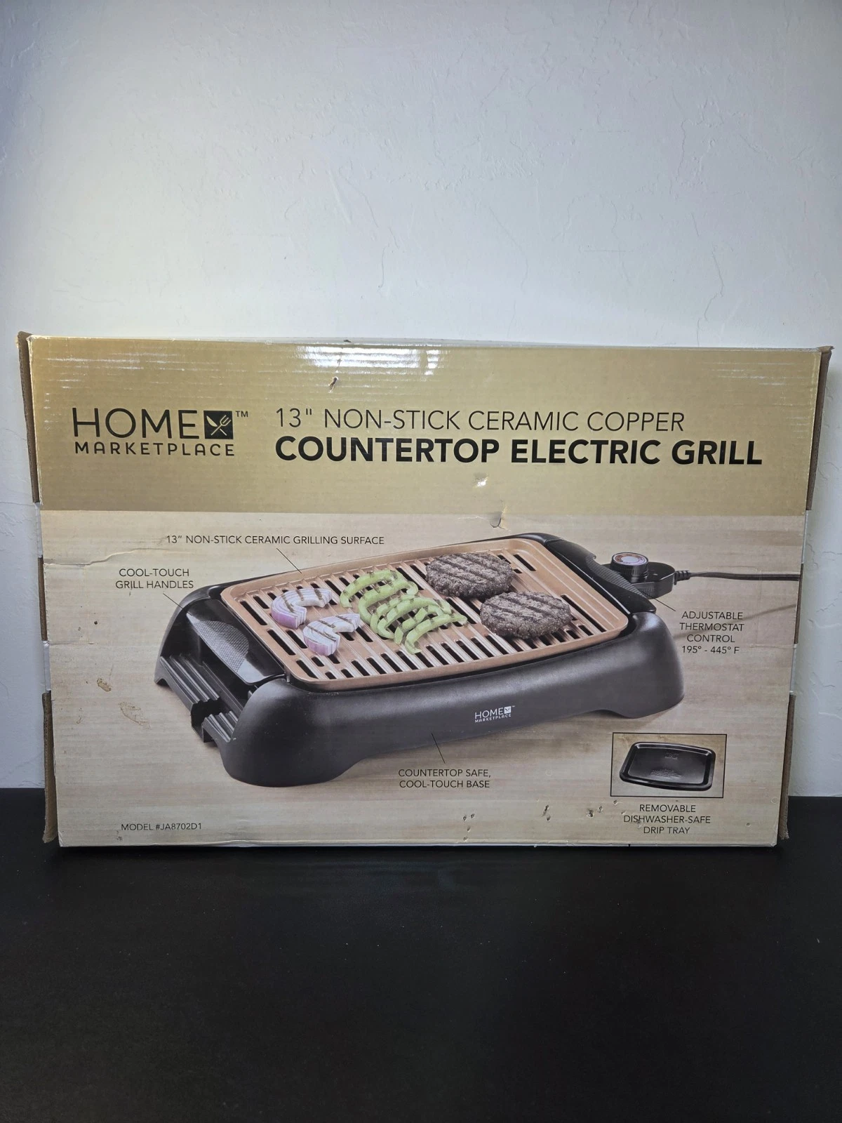 Indoor Smokeless Grill with Copper Coat Hime Marketplace 13" Nin-stick New