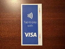 Credit Card Sign Visa Mastercard Amex Discover Sticker Decals #2