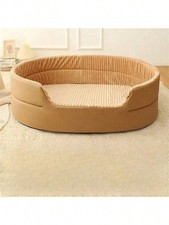 Medium Brown Indoor Dog Kennel, Four Seasons Pet Kennel Stain Resistants and Eas