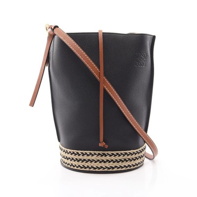 Loewe GATE Shoulder Bag Black Leather #RCB12942