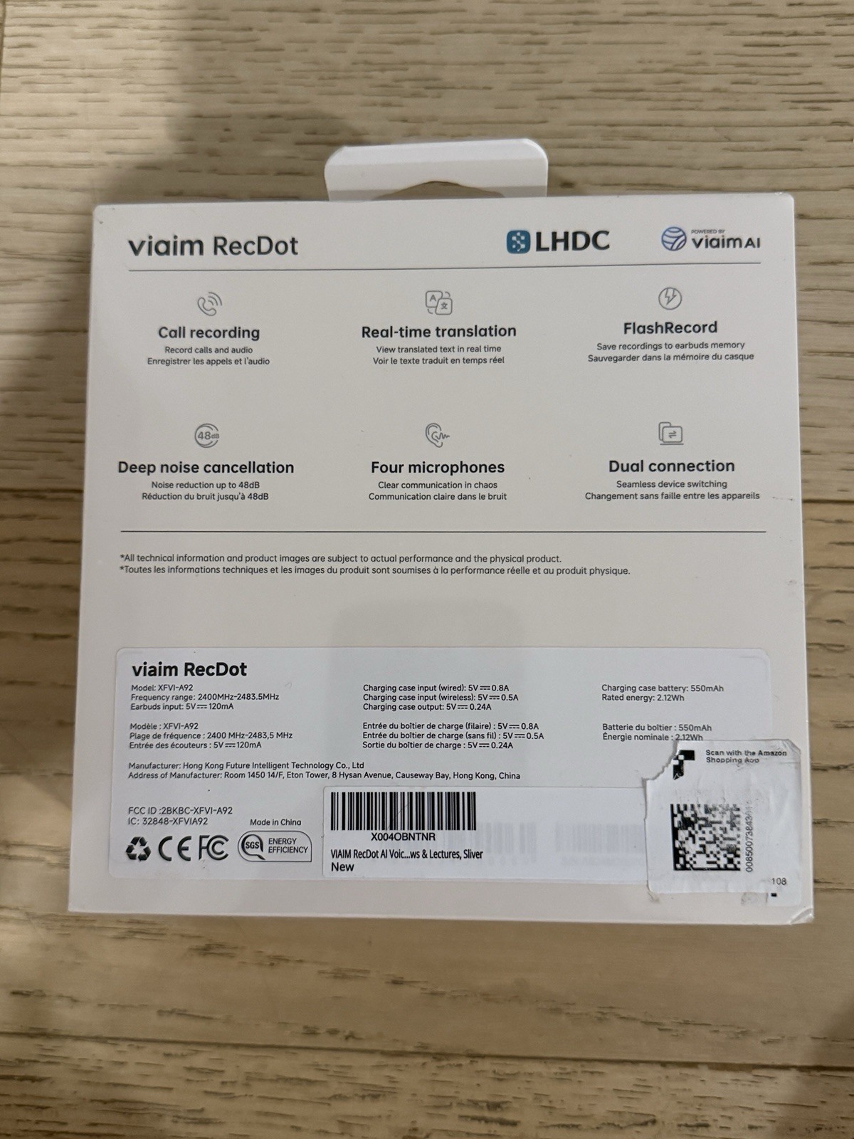 VIAM REC DOT AI RECORDING EARBUDS BRAND NEW IN BOX