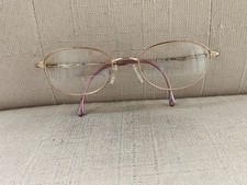 Vintage Marchon Women Glasses Frame Gold Electro Plated Tres Jolie Peach Melba