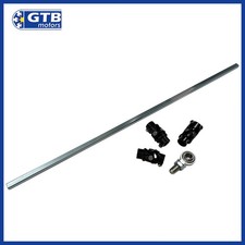 Hot Rod 36 Dd Steering Shaft Kit With 3 Black U-joints Bearing Support
